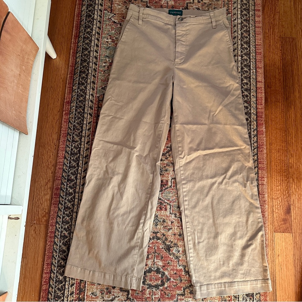 J.Crew Wide Leg Khaki Pants